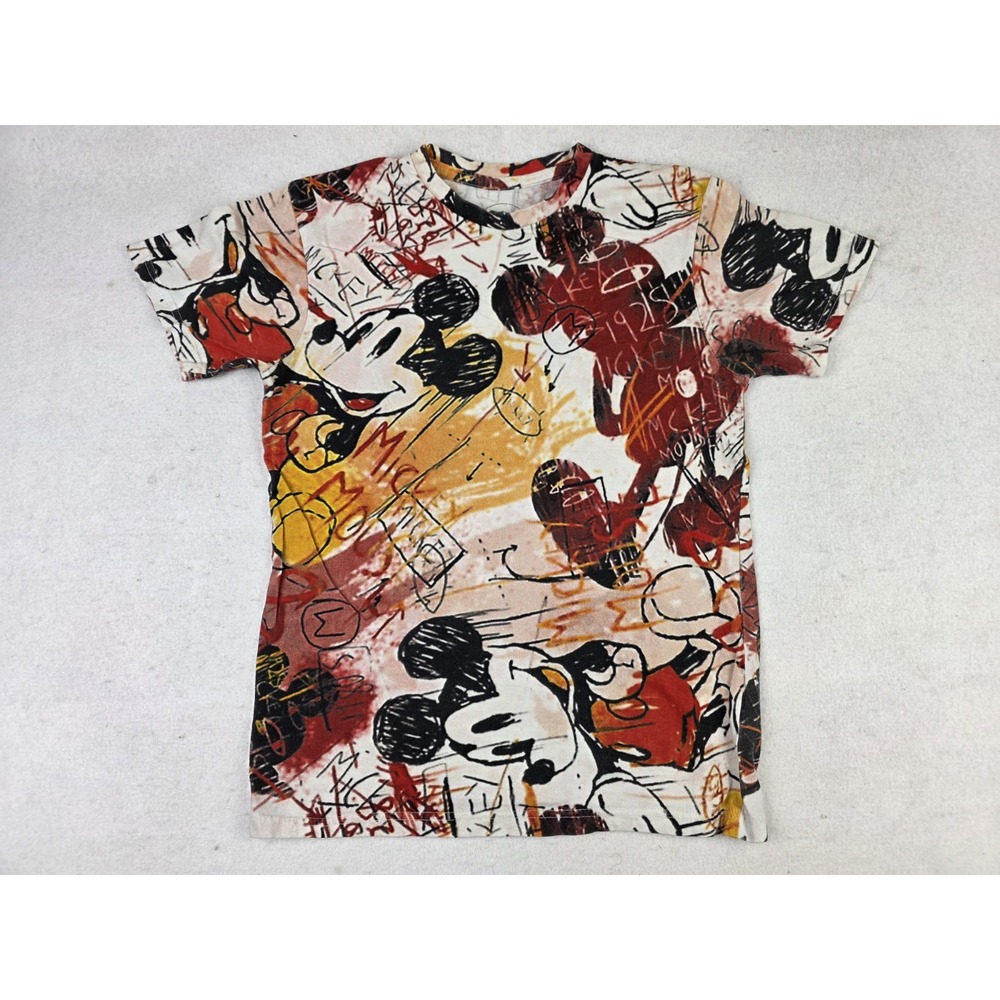 Disney Eleven Paris Mickey Mouse AOP Graffiti Urban Shirt Womens XS